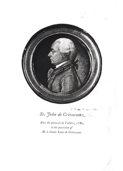 Michel-Guillaume-Jean de Crèvecœur (1735-1813) frontispice de ses 